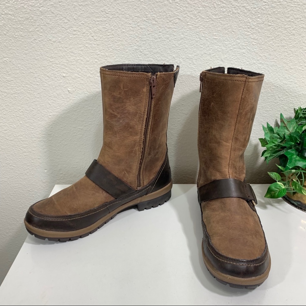 MERRELL Emery Buckle Boot Distressed Leather - Picture 3 of 8